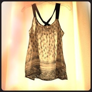 Black and white tank